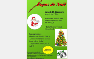 Repas de Noel du SOM Badminton