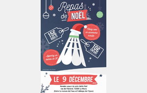 Repas de Noël 2023 samedi 09 décembre