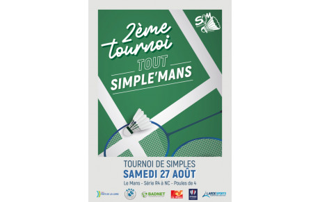 2E TOURNOI TOUT SIMPLE'MANS SAMEDI 27 AOÛT 2022